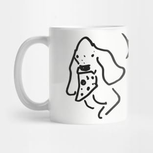 Pizza Thief Basset Hound Mug